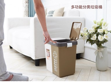 米兰(中国)三和制造上海市民家用分类垃圾桶
